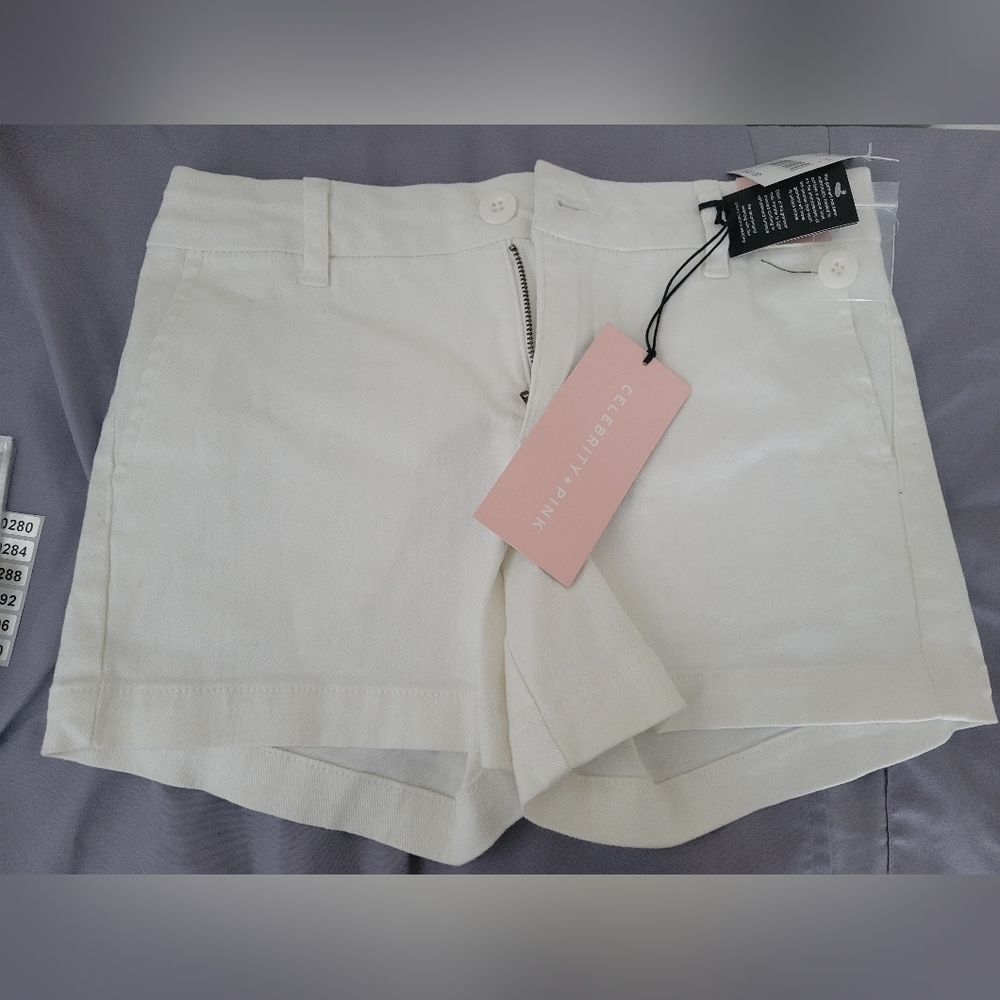 Celebrity Pink Women's Cream Shorts - Picture 4 of 5